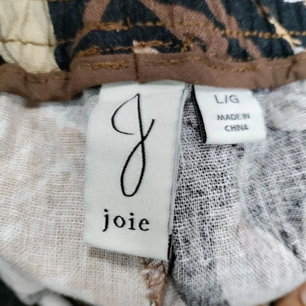 Joie Womens Linen Flowh Boho Artsey Floral Drawstring Pants L - Picture 3 of 13